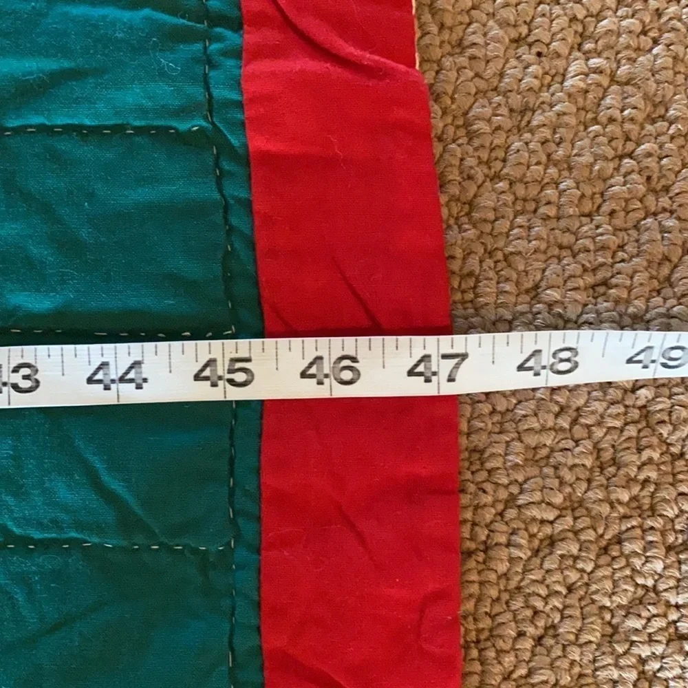 Vintage Pacific Ent Christmas Bear Monkey Embroidered Quilt 60x47